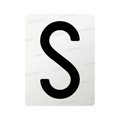 Nanofilm for Italy (Rear) license plates - Symbol "S"