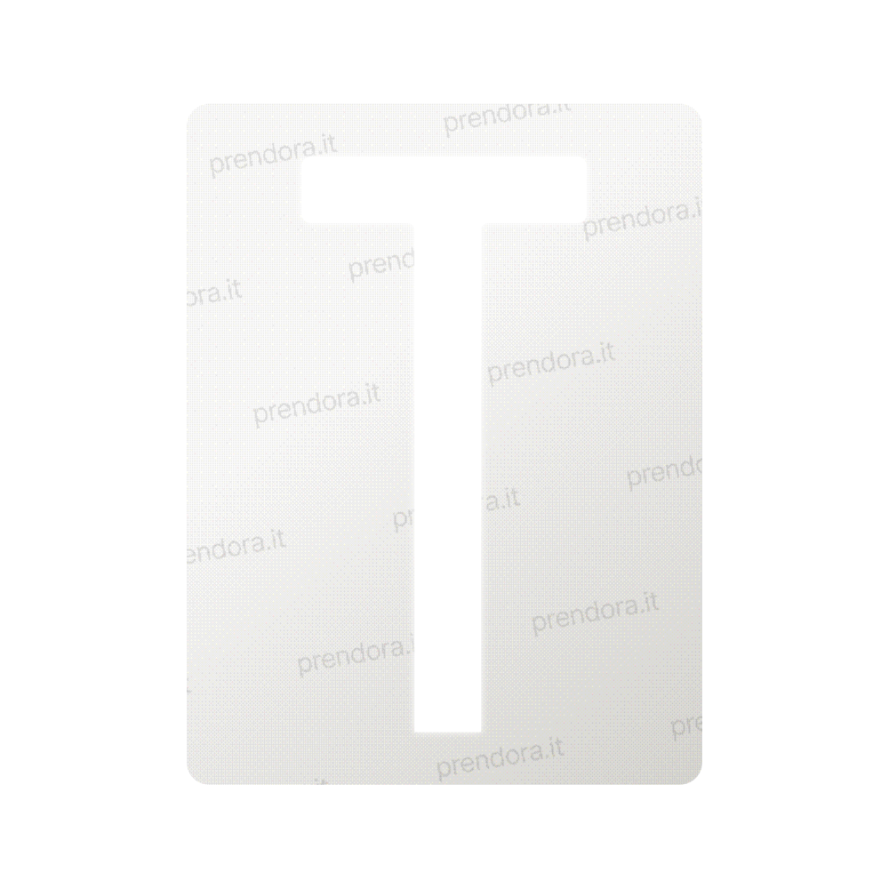 Nanofilm for Italy (Rear) license plates - Symbol "T"