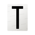 Nanofilm for Italy (Rear) license plates - Symbol "T"