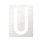 Nanofilm for Italy (Rear) license plates - Symbol "U"