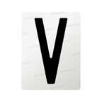 Nanofilm for Italy (Rear) license plates - Symbol "V"