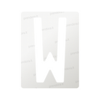 Nanofilm for Italy (Rear) license plates - Symbol "W"