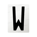 Nanofilm for Italy (Rear) license plates - Symbol "W"