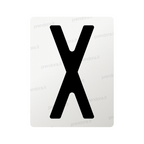 Nanofilm for Italy (Rear) license plates - Symbol "X"