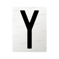 Nanofilm for Italy (Rear) license plates - Symbol "Y"