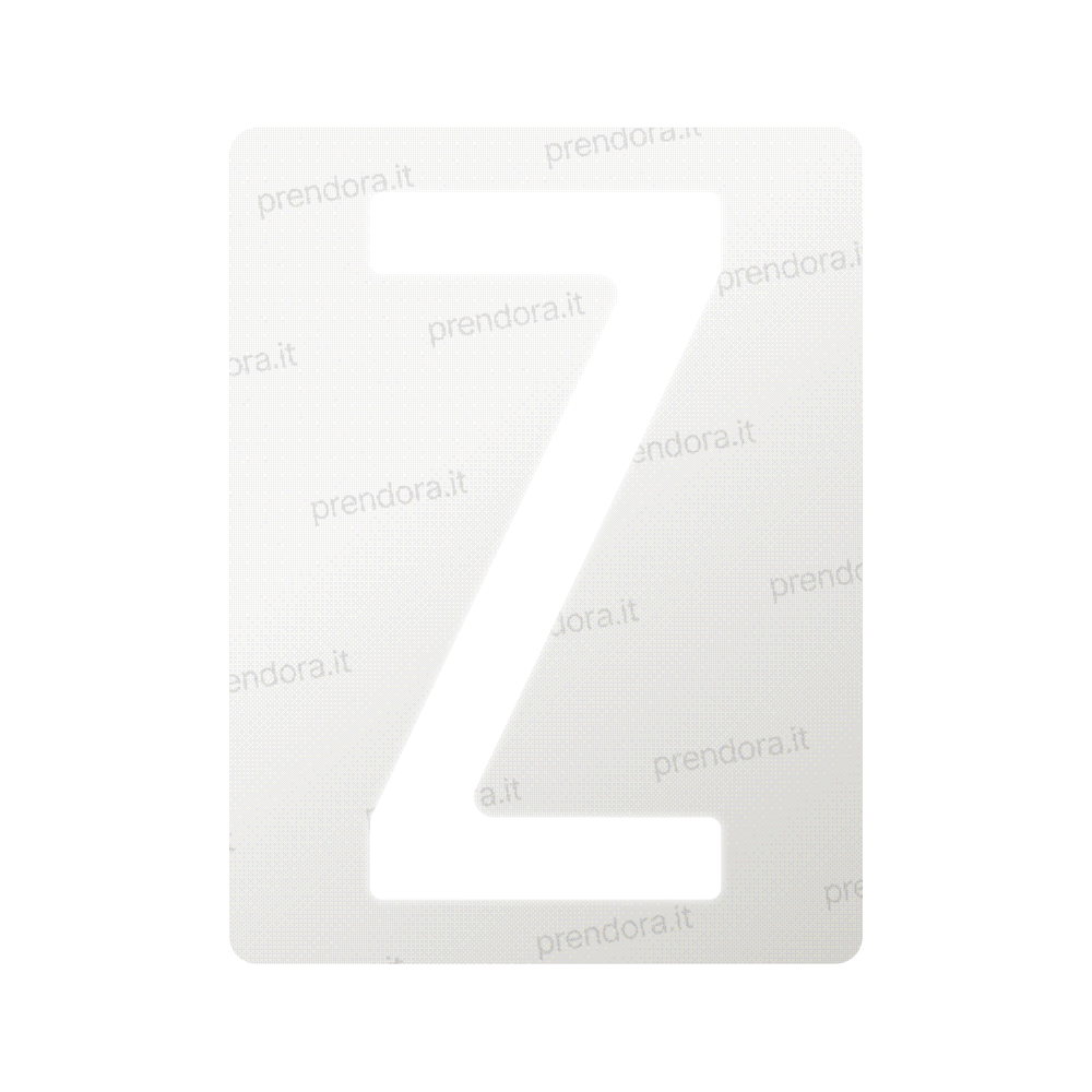 Nanofilm for Italy (Rear) license plates - Symbol "Z"