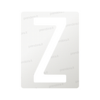 Nanofilm for Italy (Rear) license plates - Symbol "Z"